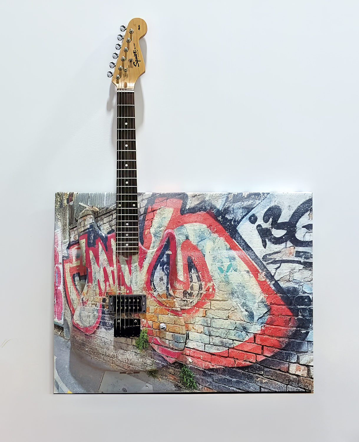 The Art of Guitar is Jim Cara's groundbreaking integration of actual removable guitars seamlessly blended into iconic pop culture wall art hangings. Each piece showcases the visual guitar special effects, lighting, and animation techniques that have made Jim Cara the keeper of the grail in his arena.